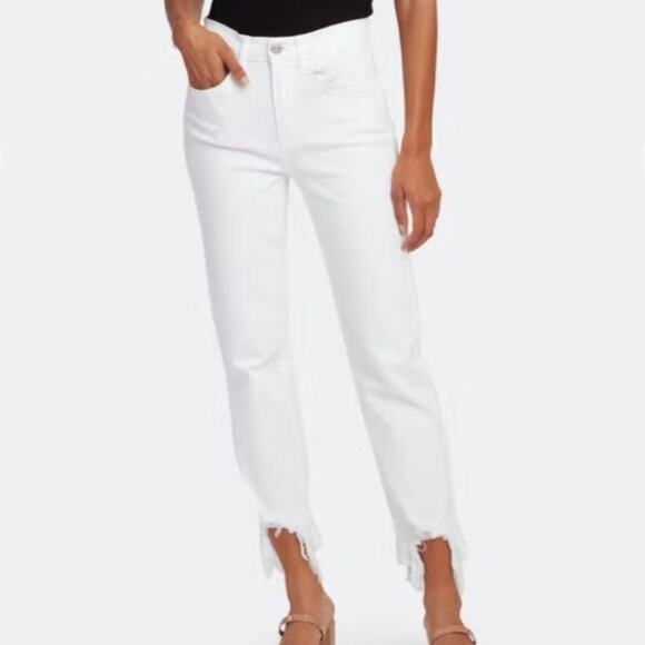 3x1 NYC Austin High Rise Crop Jeans White Women's Size 24 NWT - Picture 1 of 15